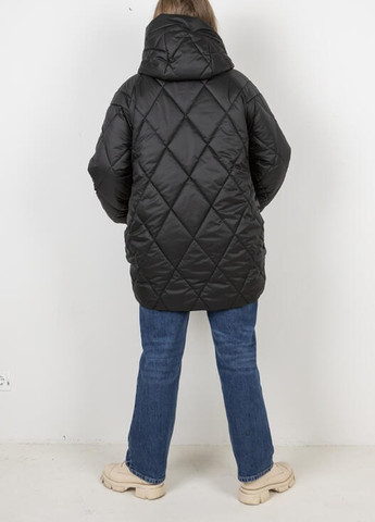 Чорна демісезонна жіноча демісезонна куртка DIMODA Демісезонна жіноча куртка від українського виробника