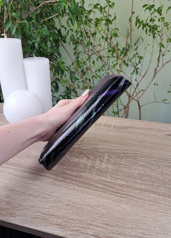 Жіночий гаманець на кнопці на пряму купюру з екошкіри Saralyn (258661776)