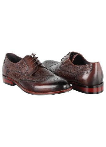 Коричневые мужские классические туфли 197438 Cosottinni на шнурках