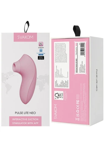 Вакуумный стимулятор Pulse Lite Neo Pale Rosette, управляется со смартфона Svakom (277236768)