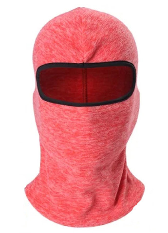 Unbranded утепленная маска флисовая балаклава зимний бафф шарф подшлемник шапка (474026-prob) розовая однотонный розовый повседневный флис производство -