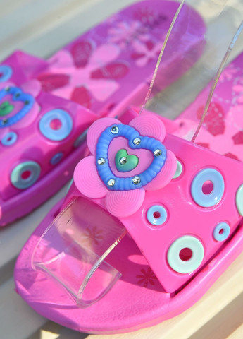 Шлепки детские для девочки розового цвета Let's Shop (263591221)