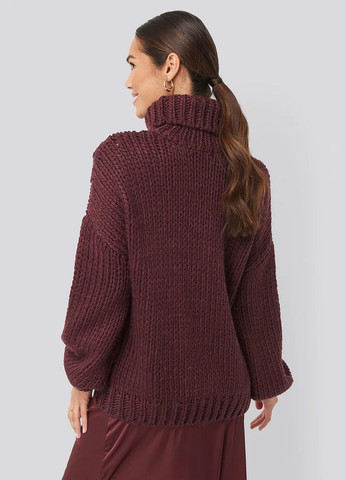 Бордовый свитер NA-KD