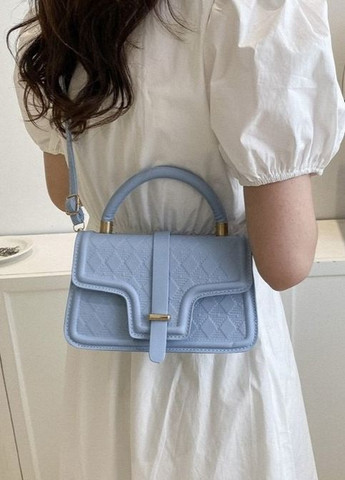 Жіноча сумка 4354 крос-боді блакитна No Brand (276535268)