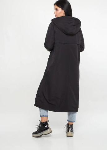Черная демисезонная молодежная куртка женская демисезонная удлиненная SK