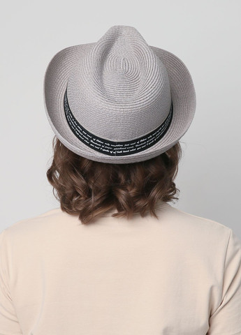 Шляпа трилби женская бумага серая VALERY LuckyLOOK 817-709 (265224486)