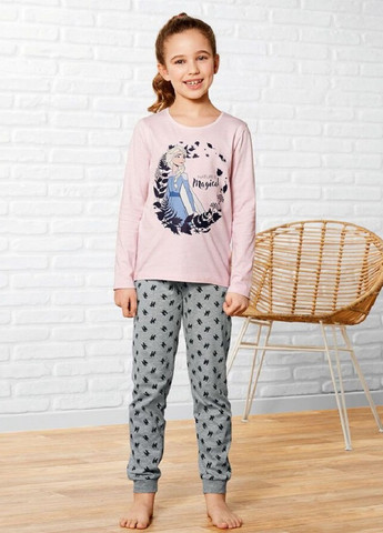 Комбинированная всесезон пижама для девочки лонгслив + брюки Disney