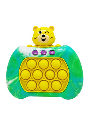Электронная игрушка приставка антистресс консоль головоломка для детей малышей с пузырьками на батарейках (476245-Prob) Мишка Unbranded (277973846)