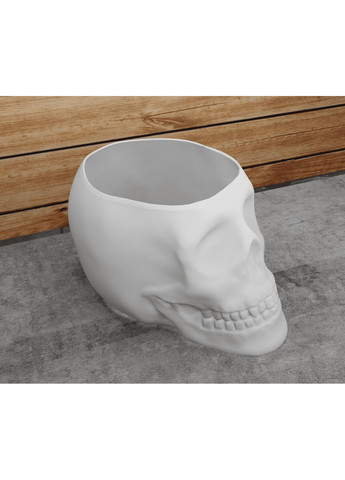 Декоративная ваза - кашпо с черепом. Тонкостенная. ЗаСвіт (266425045)