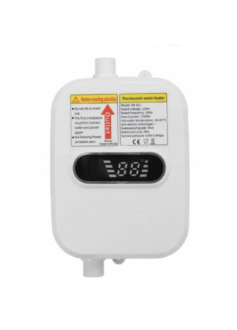 Электрический компактный проточный термостатичный водонагреватель душ с краном для ванной комнаты с дисплеем (474800-Prob) Unbranded (259874276)