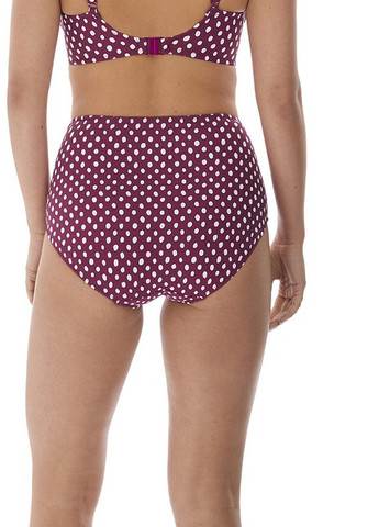 Бордовые плавки 6727 в горошек Fantasie