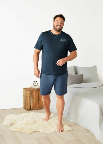 Пижама мужская батал (футболка + шорты) Livergy (257882882)