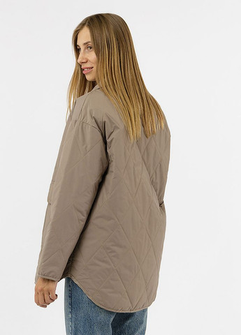 Бежева демісезонна куртка жіноча колір бежевий цб-00228722 Qalinka