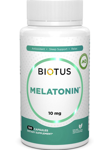 Melatonin 10 mg 100 Caps BIO-530456 Biotus (257252877)
