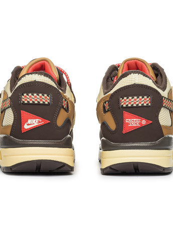 Коричневі Осінні кросівки чоловічі x 1 brown, вьетнам Nike Travis Scott Air Max