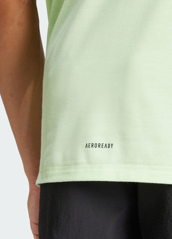 Зеленая футболка designed for training workout adidas