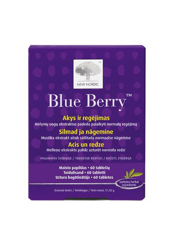 Blue Berry 60 Tabs New Nordic (277812442)