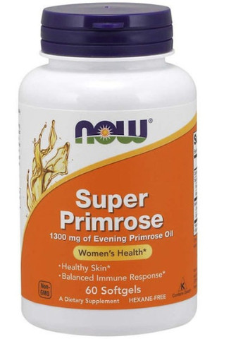 Super Primrose 1300 mg 60 Softgels Now Foods (256720467)