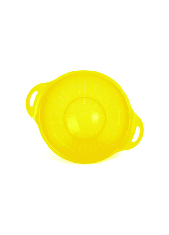 Дуршлаг пластиковый 3 литра диаметр 25 см Желтый МЕД (263678409)