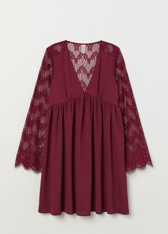 Бордовое сукня демісезон,бордовий, divided H&M