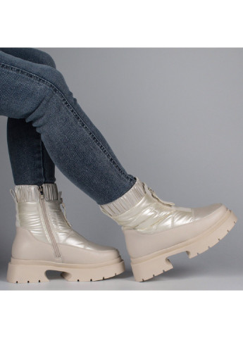 Зимние женские ботинки на низком ходу 198796 Meglias тканевые