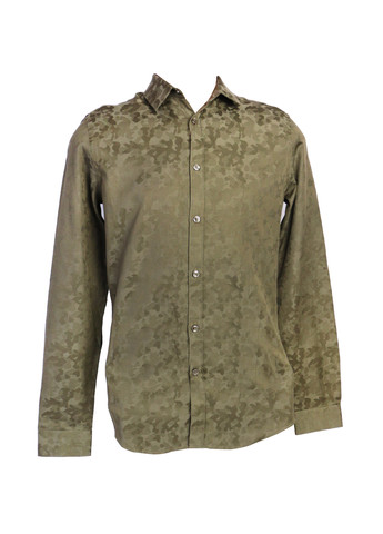 Стильна чоловіча сорочка з візерунком S/42 хакі Zara (257613755)
