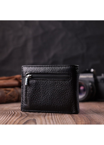 Якісний затиск із натуральної шкіри 22472 Чорний st leather (278001130)