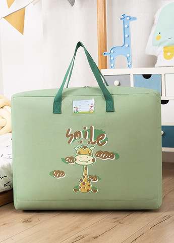 Сумка органайзер для перевозки транспортировки хранения вещей одежды одеял подушек 52х41.5х24 см (475266-Prob) Зеленая Unbranded (264741653)