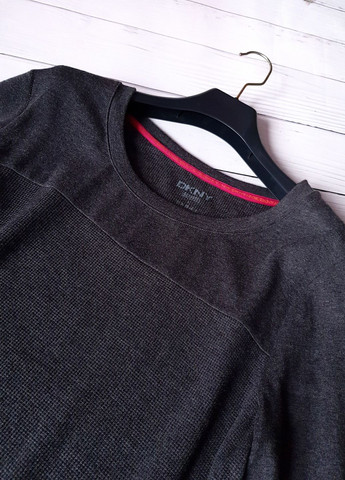 Серый демисезонный кофточка тонкая пижамная в рубчик серая DKNY