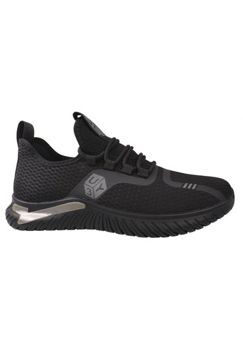 Черные кроссовки мужские из текстиля, на низком ходу, на шнуровке, черные, Lifexpert 605-21DK