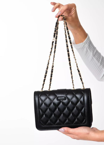 Женская классическая сумка кросс-боди черная No Brand (273030617)