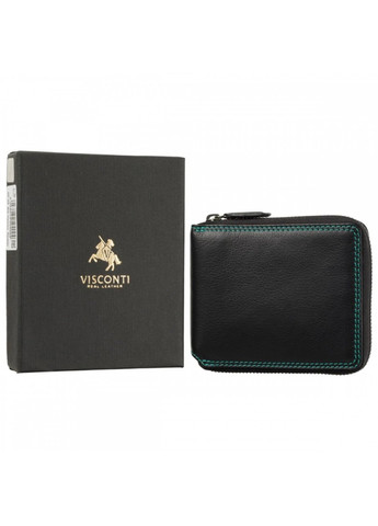Женский кожаный кошелек с RFID защитой SP29 Picasso (Black Hawaii) Visconti (275867099)