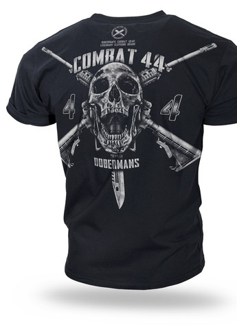 Чорна футболка combat 44 ts158bk Dobermans Aggressive