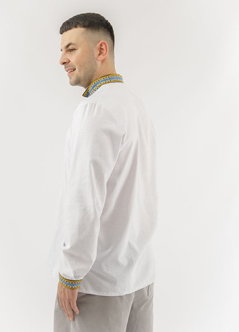 Вишиванка довгий рукав для чоловіків колір білий ЦБ-00224959 No Brand (260630380)