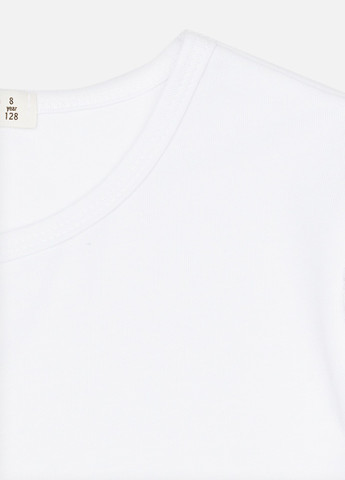 Белая летняя футболка короткий рукав для девочки цвет белый цб-00224600 BREEZE GIRLS-BOYS