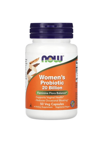 Пробіотик для Жінок Women's Probiotic 20 Bln - 50 вег.капсул Now Foods (276070444)