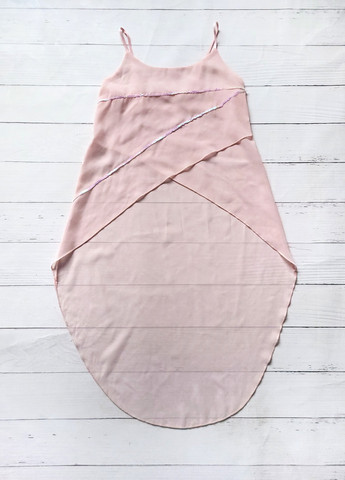Майка-туника розовая удлиненная сзади No Brand — 258886223