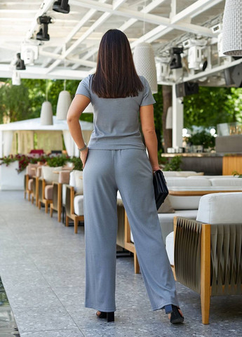 Женский спортивный костюм-двойка цвет серый р.48/50 438630 New Trend (260267793)