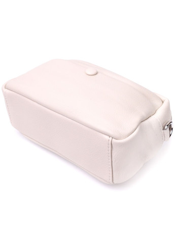 Якісна сумка для жінок з натуральної м'якої шкіри 22438 Біла Vintage (276457499)