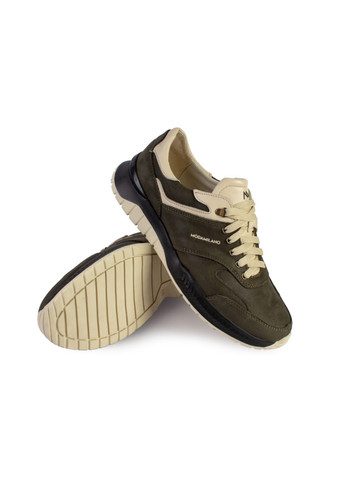 Зеленые демисезонные кроссовки мужские бренда 9200135_(2) ModaMilano