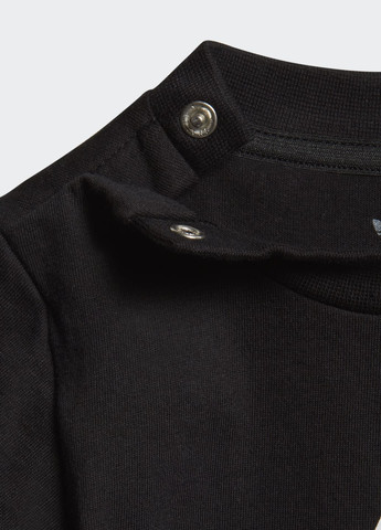 Черная демисезонная футболка trefoil adidas
