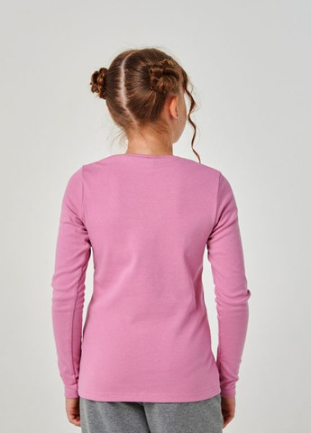 Розовая футболка с длинным рукавом пыльно-розовый Smil
