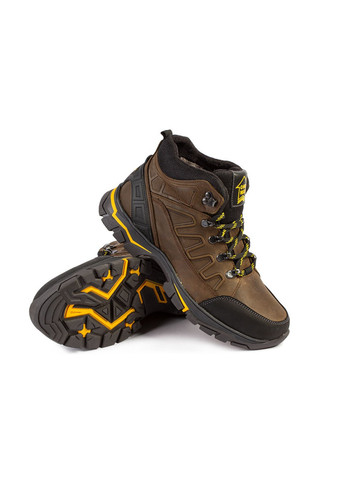 Коричневые зимние ботинки мужские бренда 9500821_(1) One Way