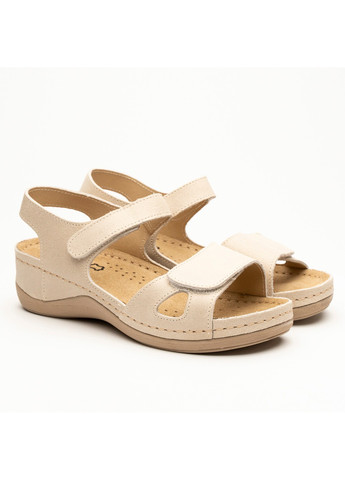 сандалии женские кожаные beti 935, beige Leon