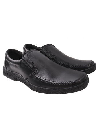 Туфлі чоловічі натуральна шкіра, колір чорний Konors 483-20/23dtc (257419961)