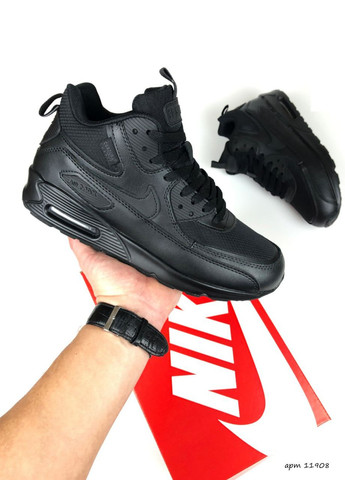 Чорні Зимовий кросівки чоловічі, вьетнам Nike Air Max 90 Surplus