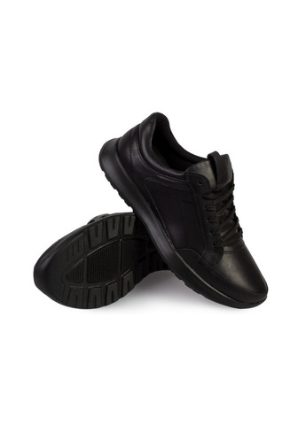 Черные демисезонные кроссовки мужские бренда 9200326_(1) ModaMilano