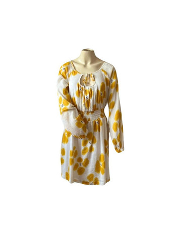 Желтое кэжуал платье Nolita с цветочным принтом