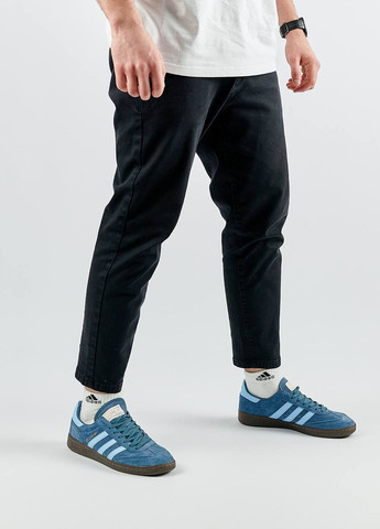 Темно-голубые демисезонные мужские кроссовки adidas spezial navy blue (реплика) темно-синие No Brand