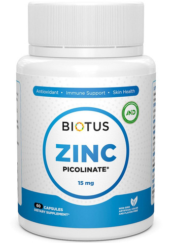 Zinc Picolinate 15 mg 60 Caps BIO-530463 Biotus (257252842)